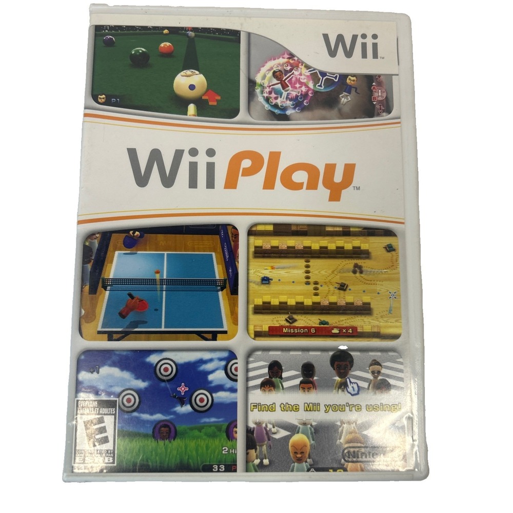 Wii Play Nintendo Wii Sports Game Disc, Case and Manual